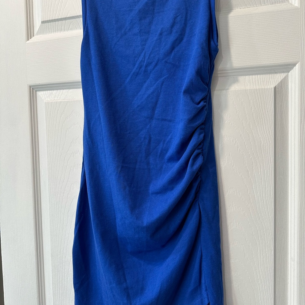 Treasure & Bond One Shoulder Blue Dress - Picture 2 of 8